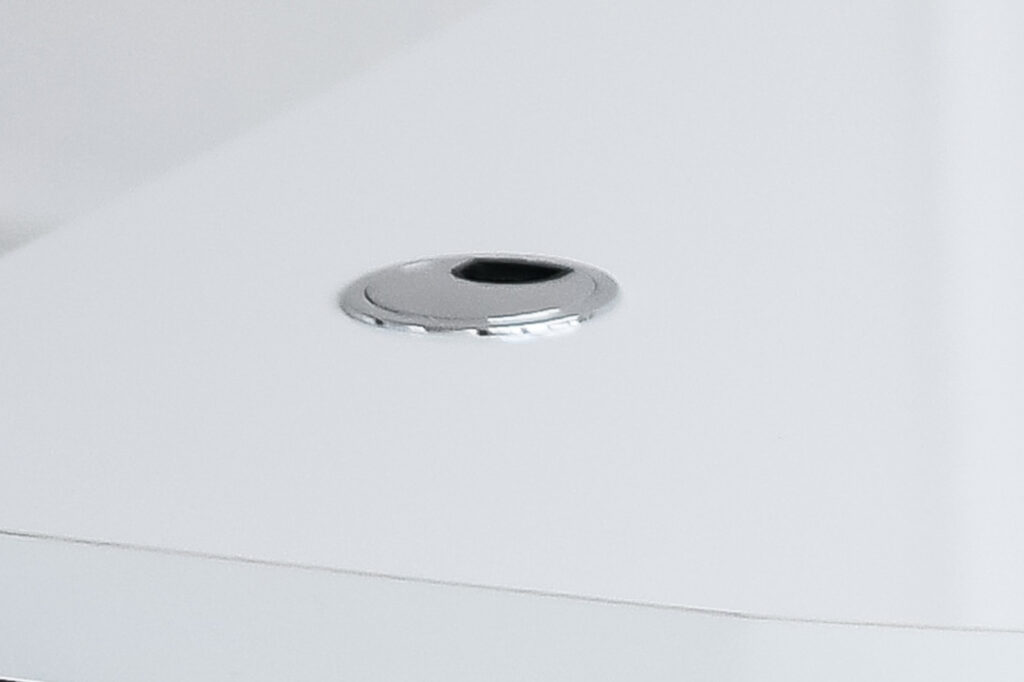 Silberne Kabeldurchführung (2 Stück)