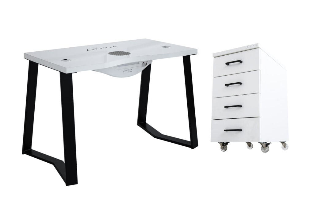 Art Deco Black W + Kosmetikschrank Afinia