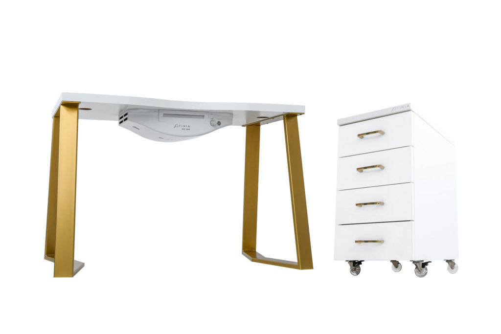 Art Deco Gold + Kosmetikschrank Afinia