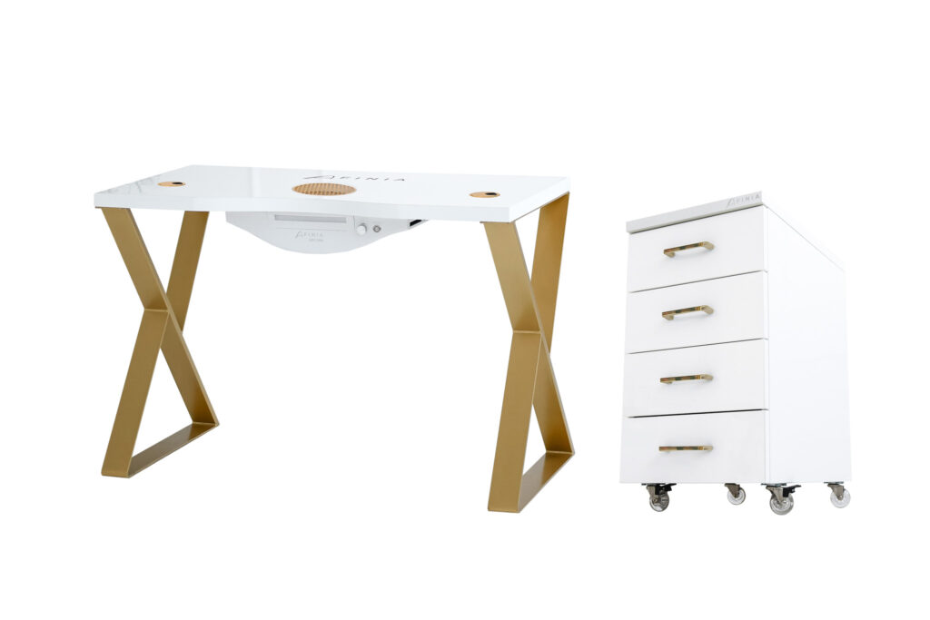 Art Deco Gold X + Kosmetikschrank Afinia